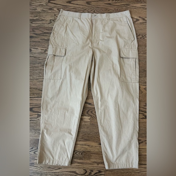 Mens 3XL Ripstop Tactical BDU Uniform Cargo Pants Beige Brown NWOT - Picture 1 of 7